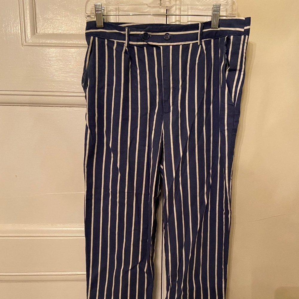 LIKE AN ANGEL STRIPED DRESS PANTS